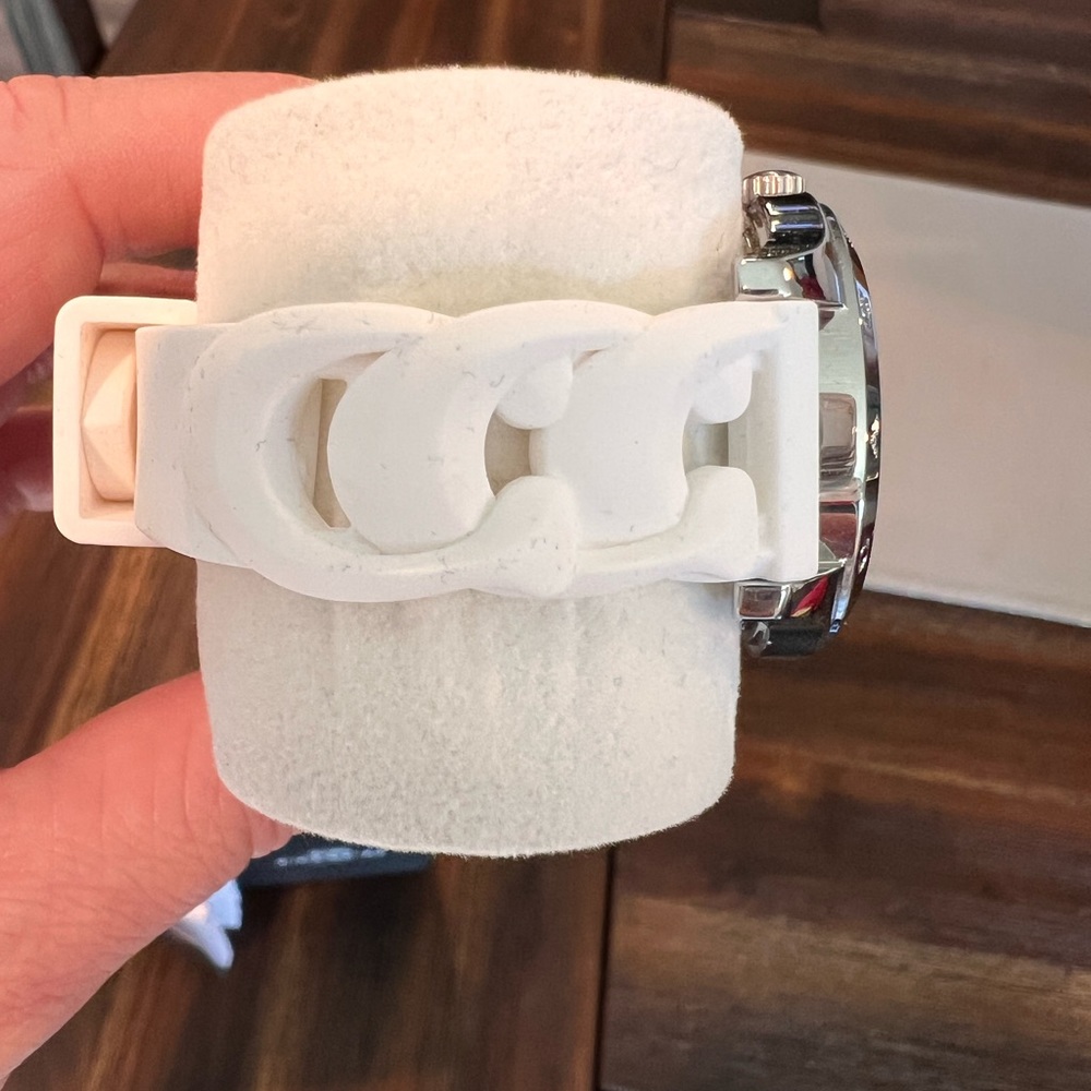 Coach Silver/White Watch W1618 WHT WMN NWOT